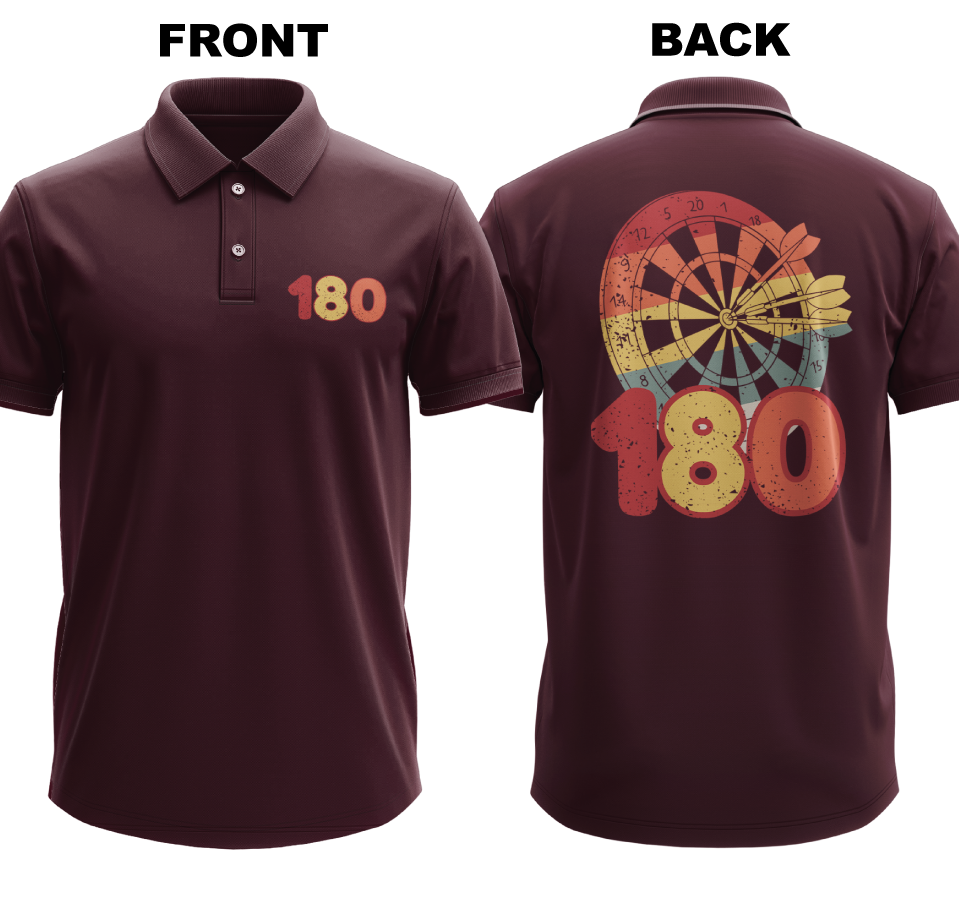 Drifit Polo Shirt: 180 (Front & Back)