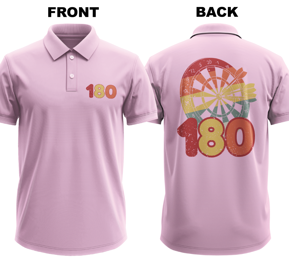 Drifit Polo Shirt: 180 (Front & Back)