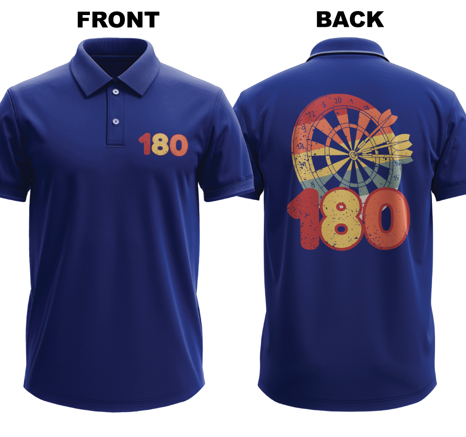 Drifit Polo Shirt: 180 (Front & Back)