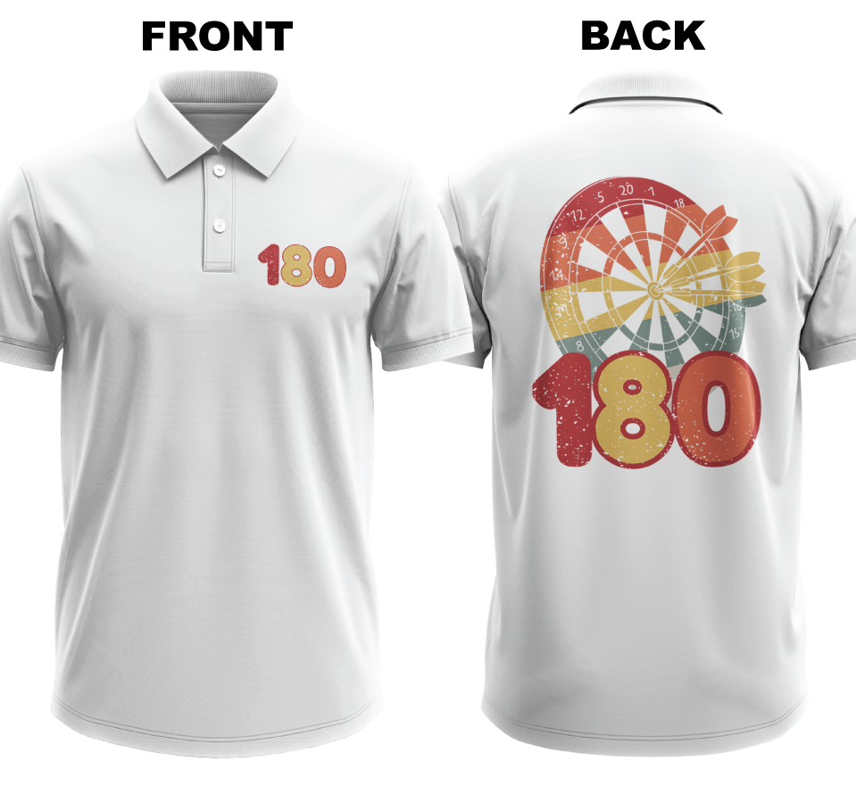 Drifit Polo Shirt: 180 (Front & Back)