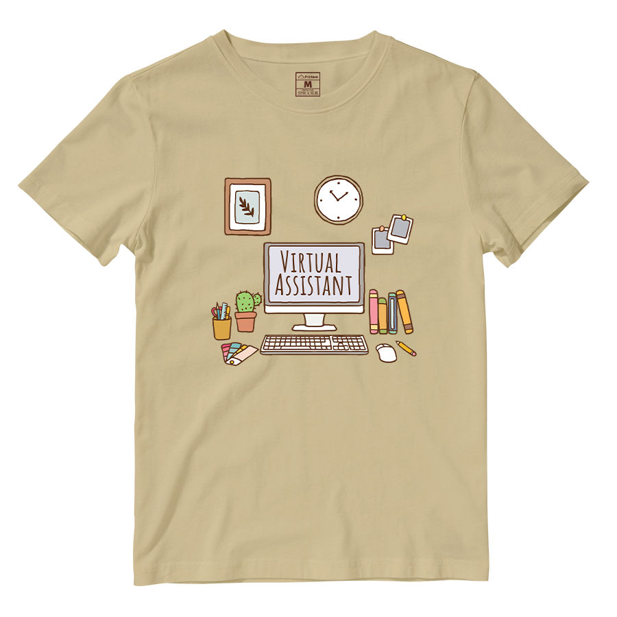 Cotton Shirt: Aesthetic Virtual Assistatnt Desk
