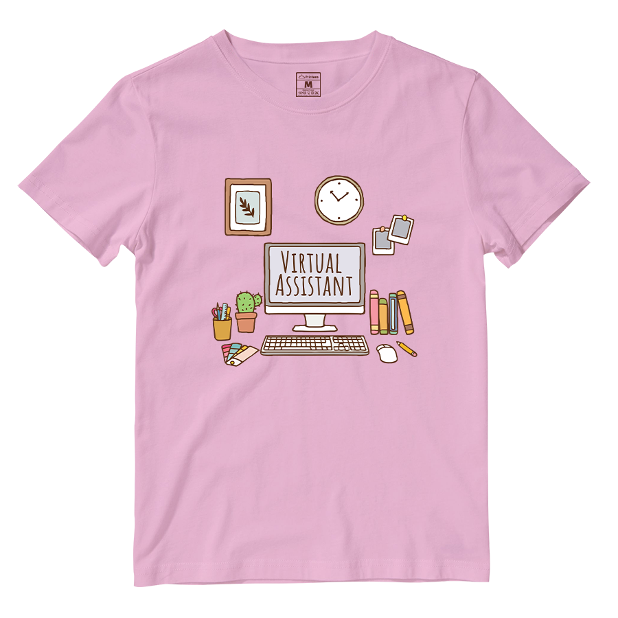 Cotton Shirt: Aesthetic Virtual Assistatnt Desk