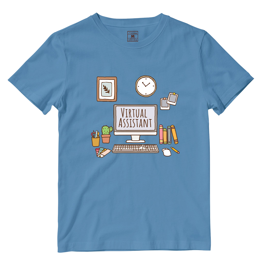 Cotton Shirt: Aesthetic Virtual Assistatnt Desk