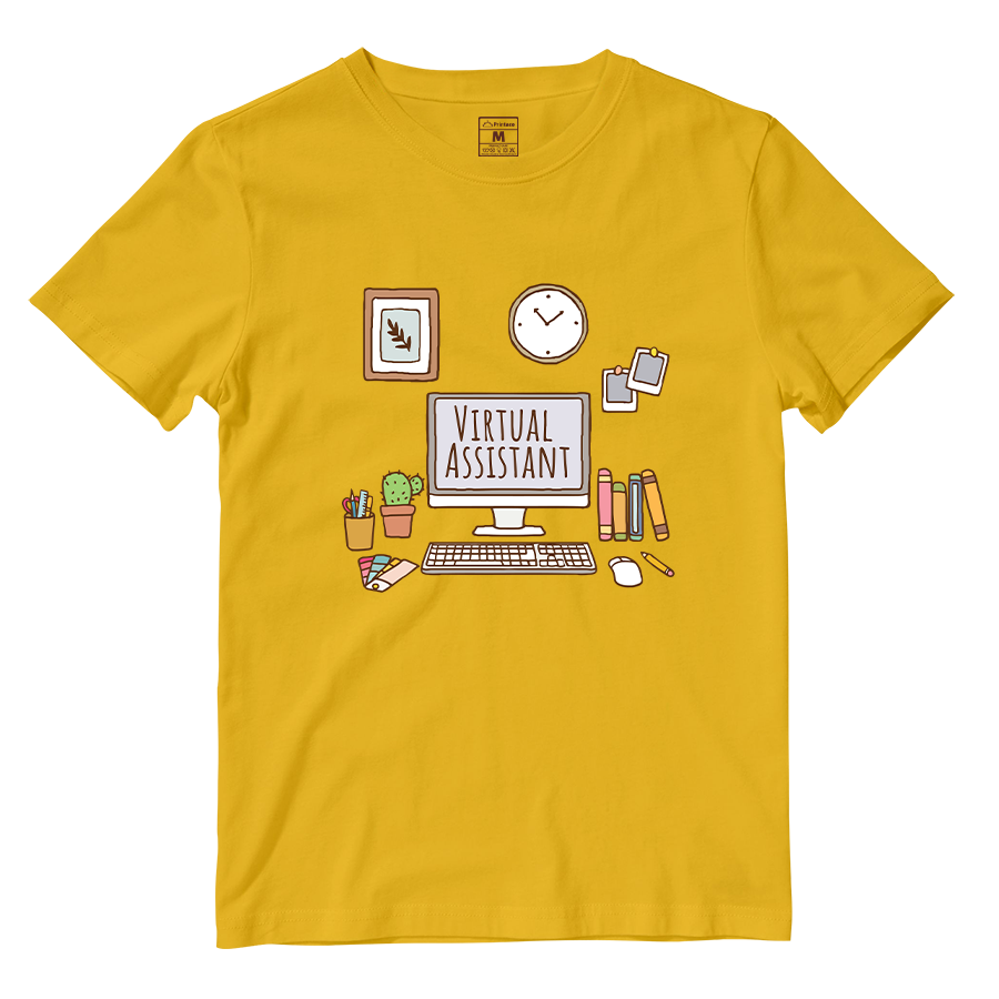 Cotton Shirt: Aesthetic Virtual Assistatnt Desk