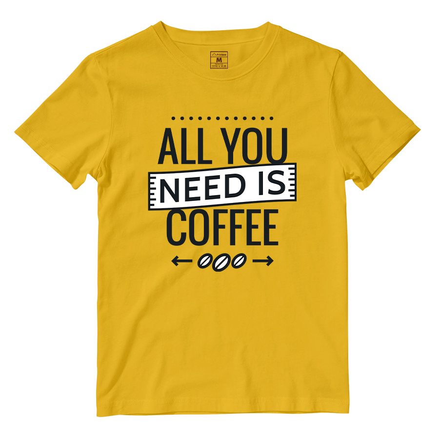 Cotton Shirt: All you need is coffee