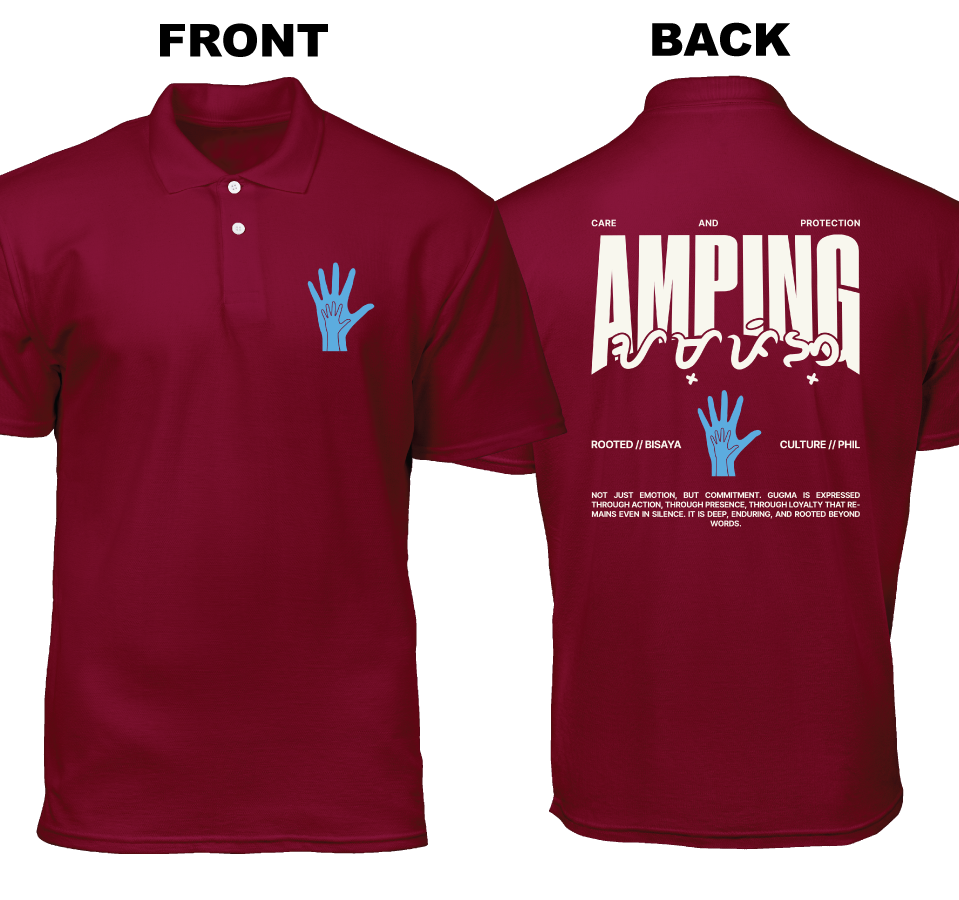 Cotton Polo Shirt: Amping (Front and Back)