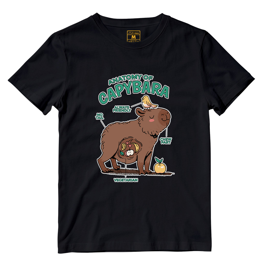 Cotton Shirt: Anatomy Capybara