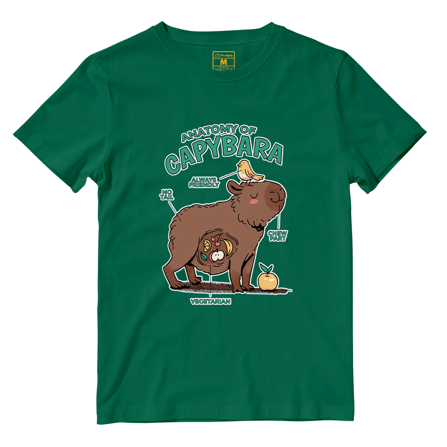 Cotton Shirt: Anatomy Capybara