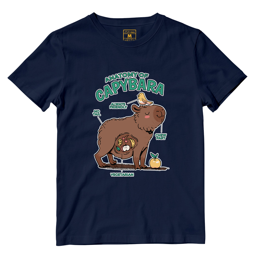 Cotton Shirt: Anatomy Capybara