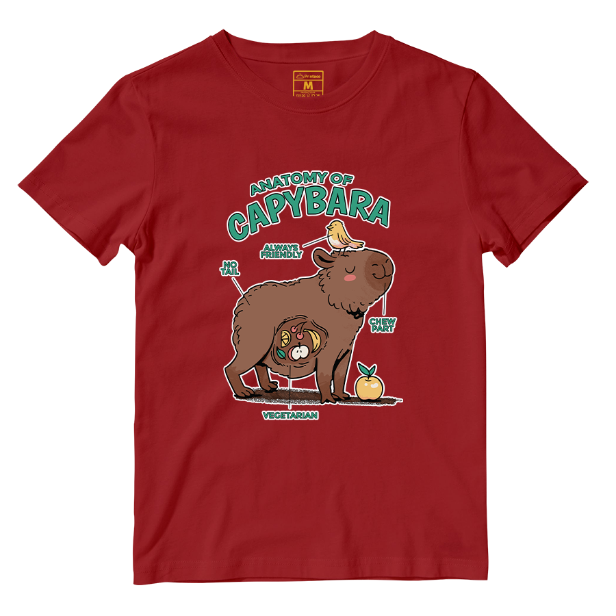 Cotton Shirt: Anatomy Capybara
