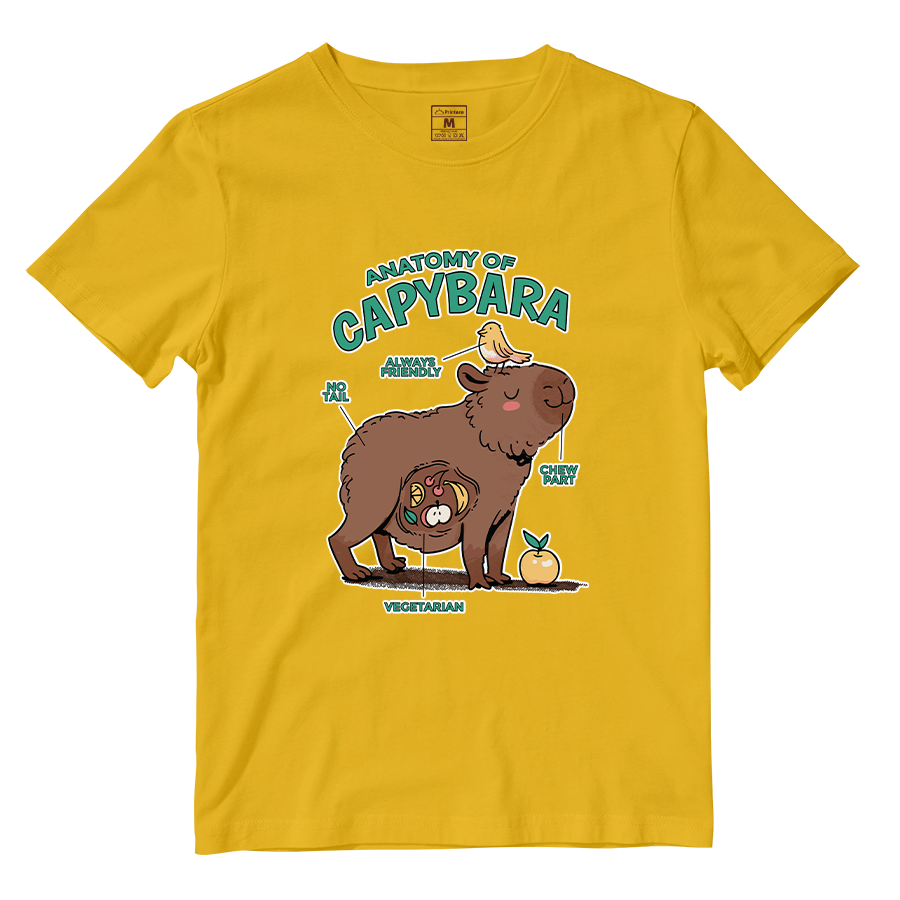 Cotton Shirt: Anatomy Capybara