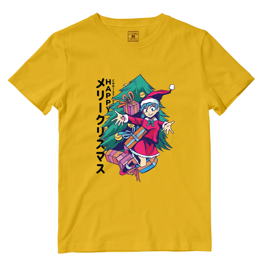 Cotton Shirt: Anime Girl Santa