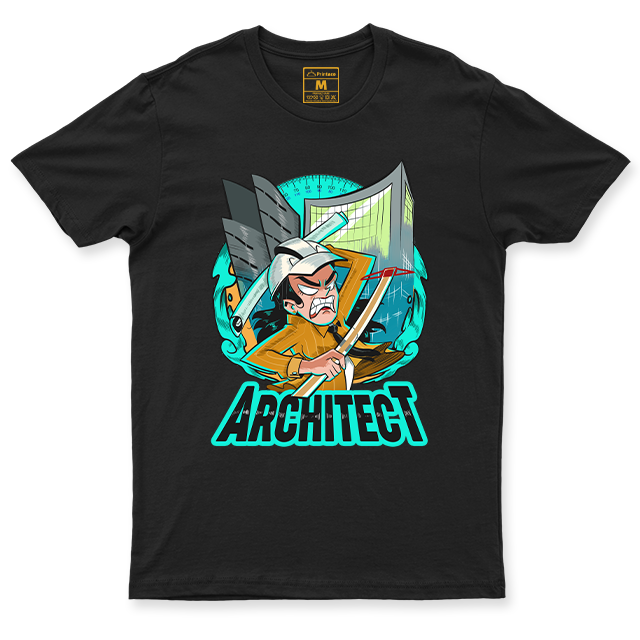 C. Spandex Shirt: Architect Stressed Female