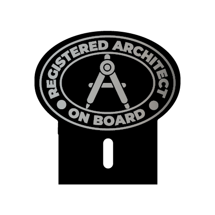 Acrylic Car Emblem: Architect