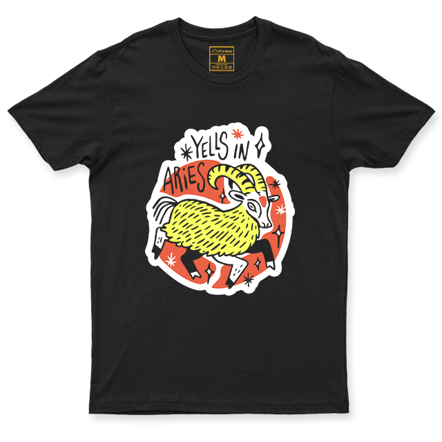 C.Spandex Shirt: Aries Sticker