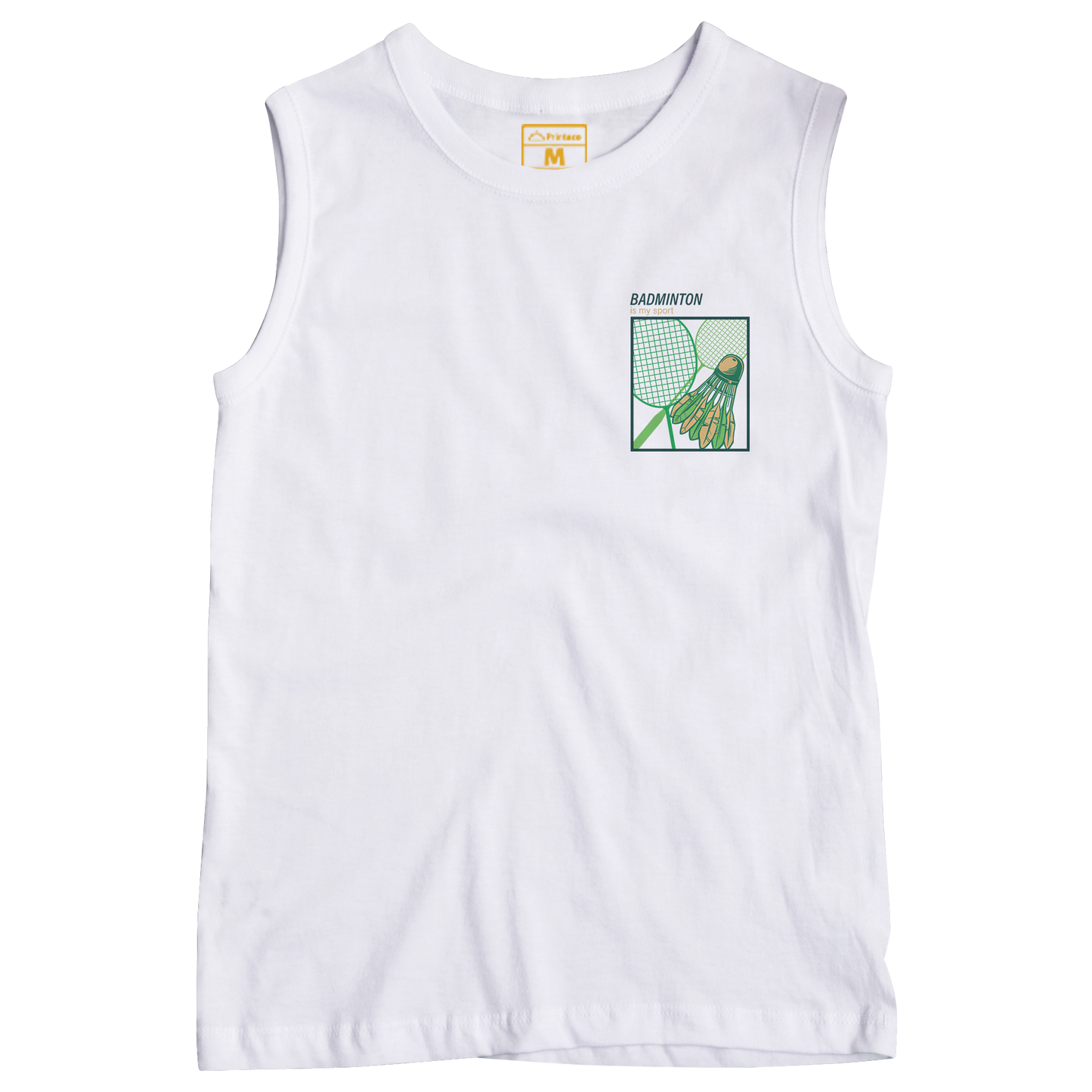 Sleeveless Drifit Shirt: Badminton Sport