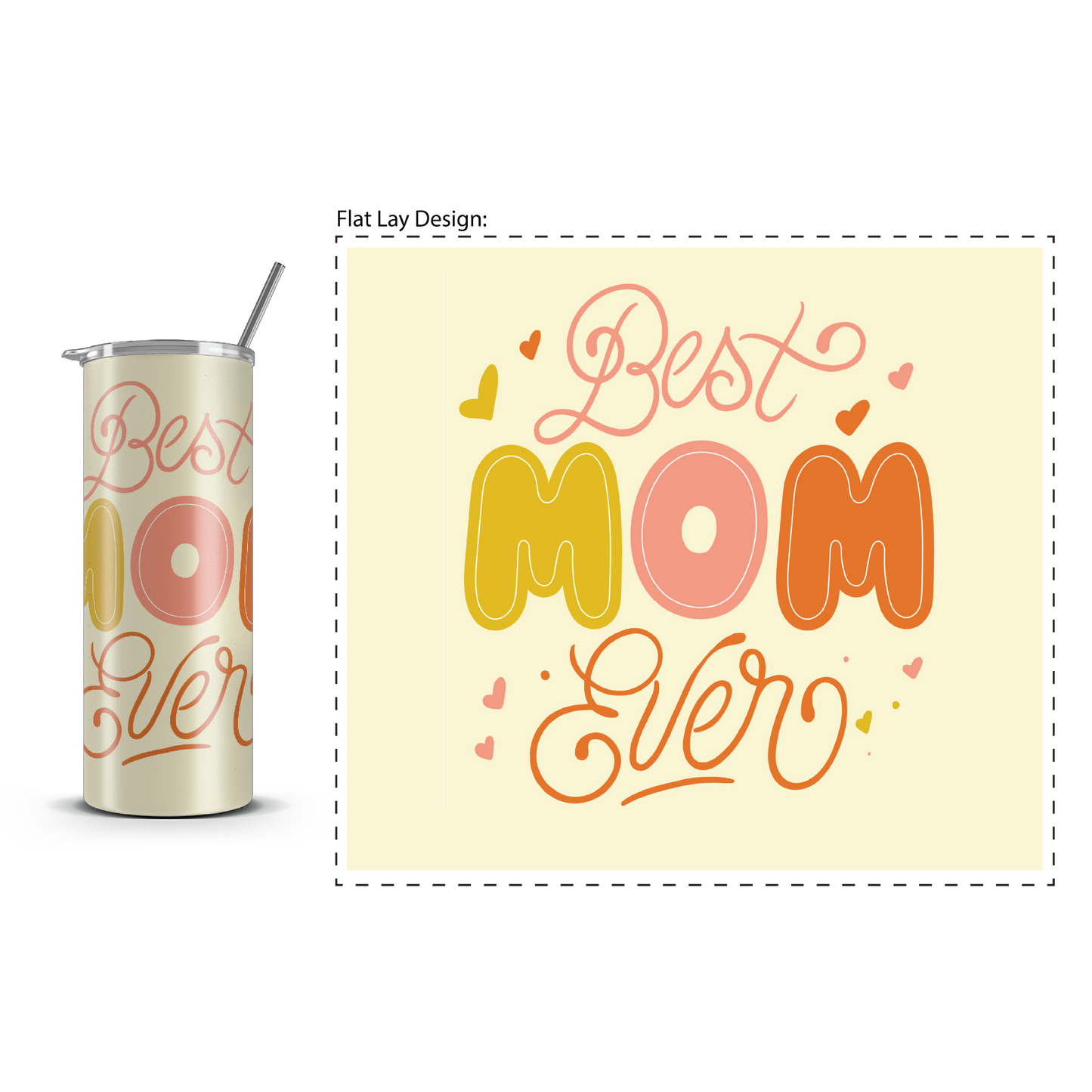 20oz. Slim Tumbler: Best Mom Ever
