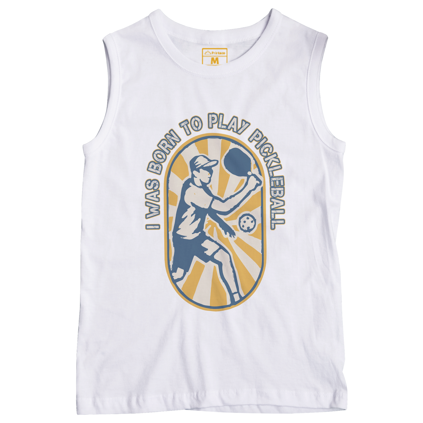 Sleeveless Drifit Shirt: Born to Play Pickleball