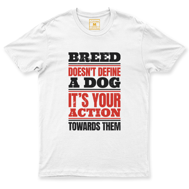 C.Spandex Shirt: Breed Not Define Dog