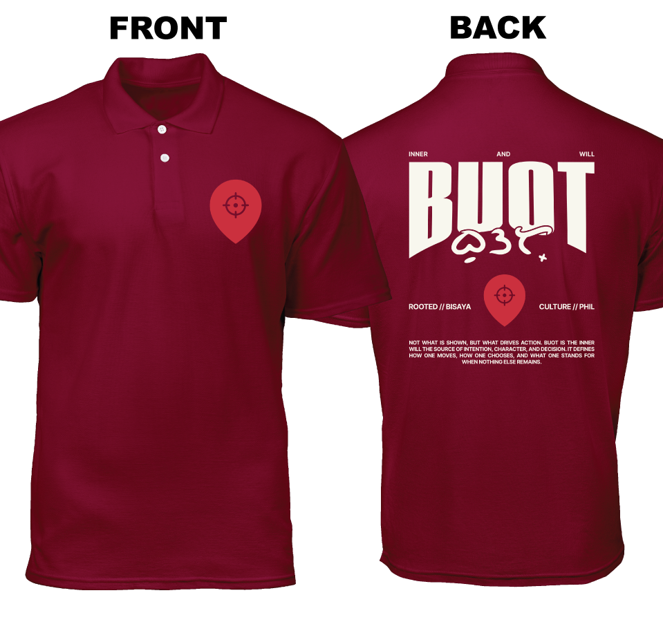 Cotton Polo Shirt: Buot (Front and Back)