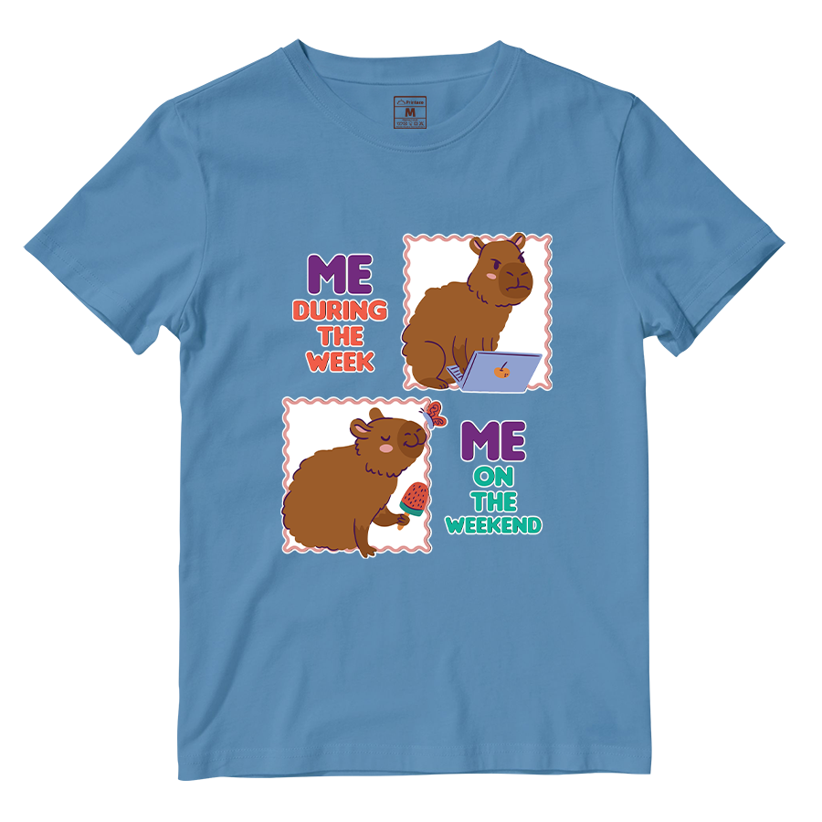 Cotton Shirt: Busy Capybara