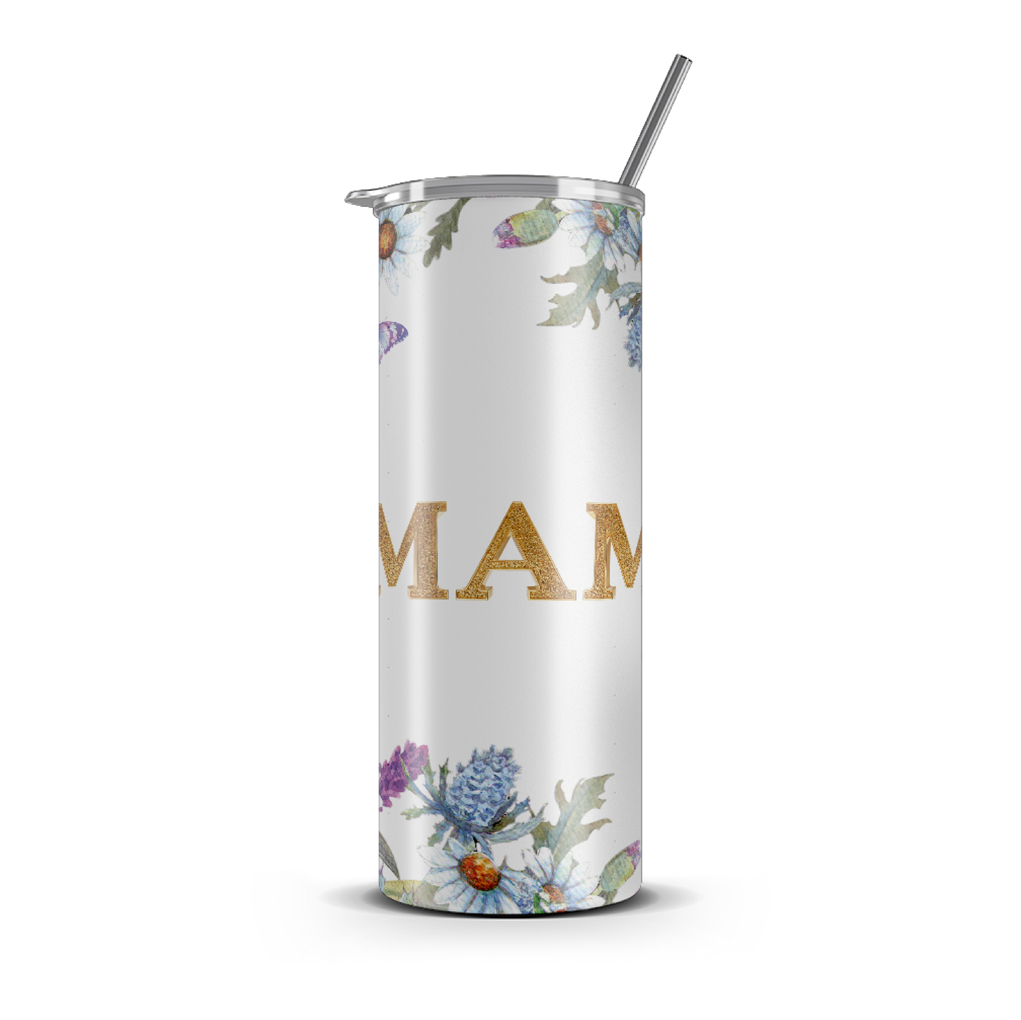 20oz. Slim Tumbler: Butterfly Mama