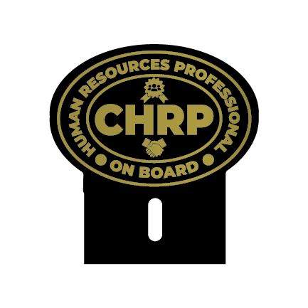 Acrylic Car Emblem: CHRP Certified Human Resources Professional