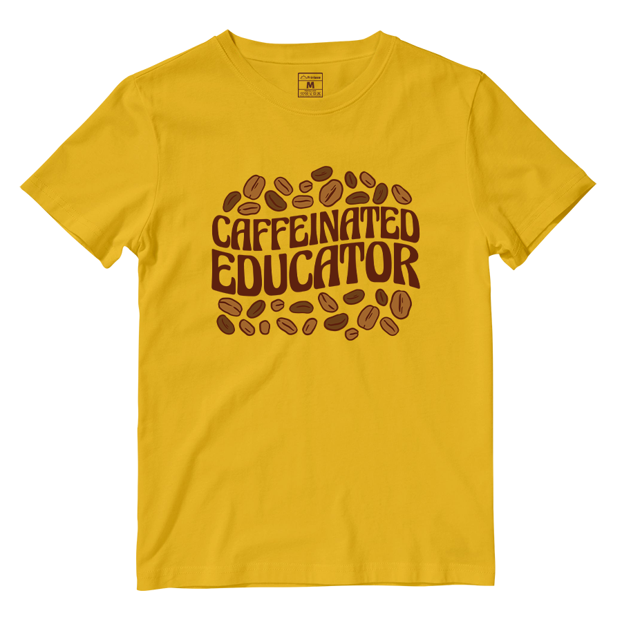 Cotton Shirt: Caffeinated Educator