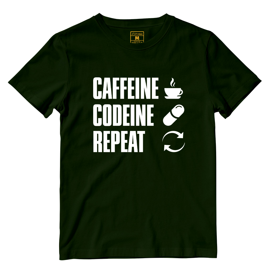 Cotton Shirt: Caffeine Codeine Repeat