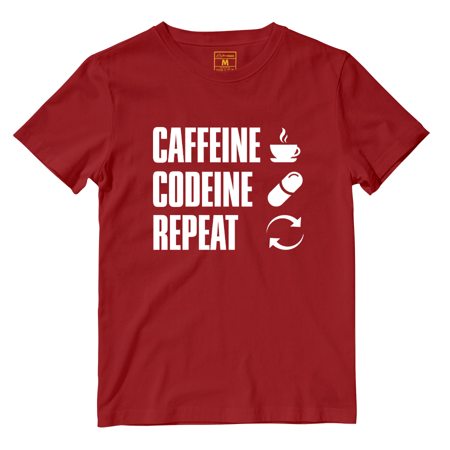 Cotton Shirt: Caffeine Codeine Repeat