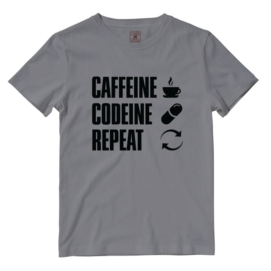 Cotton Shirt: Caffeine Codeine Repeat