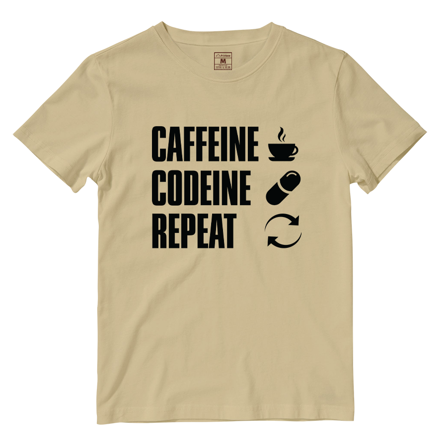 Cotton Shirt: Caffeine Codeine Repeat