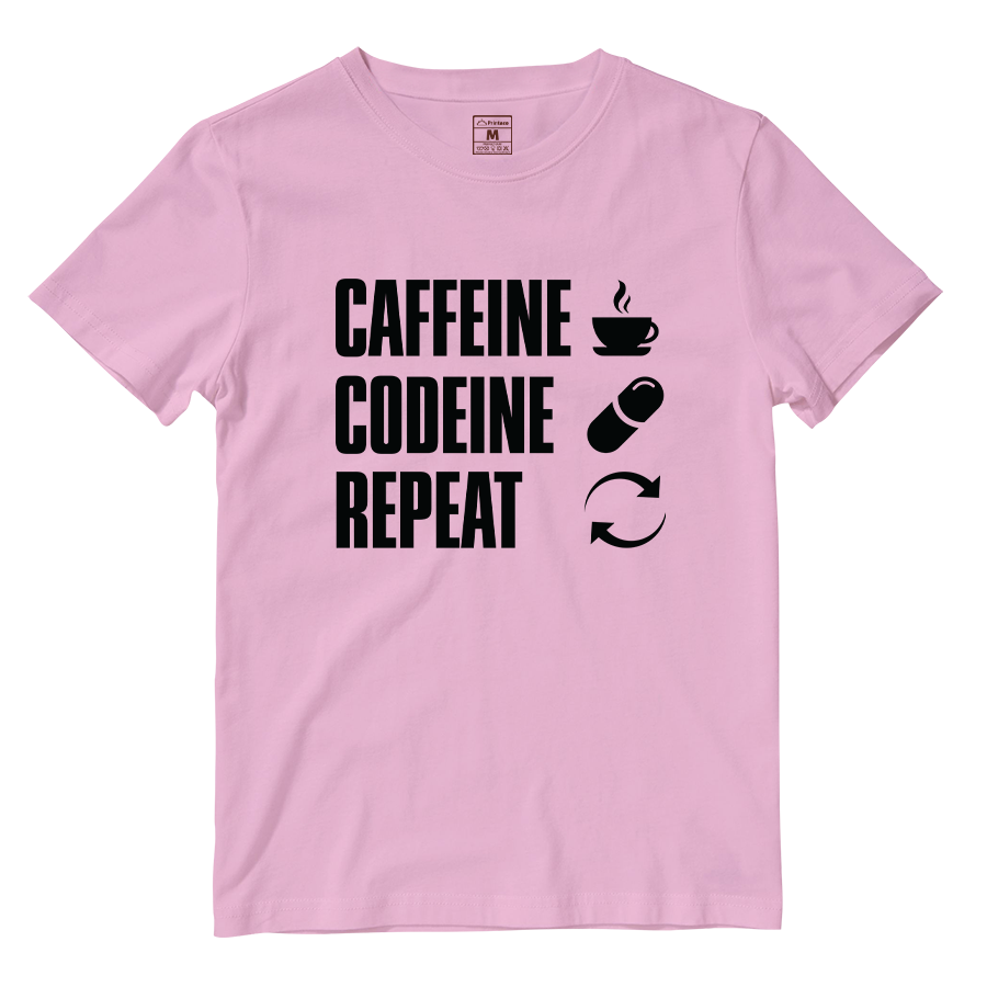 Cotton Shirt: Caffeine Codeine Repeat