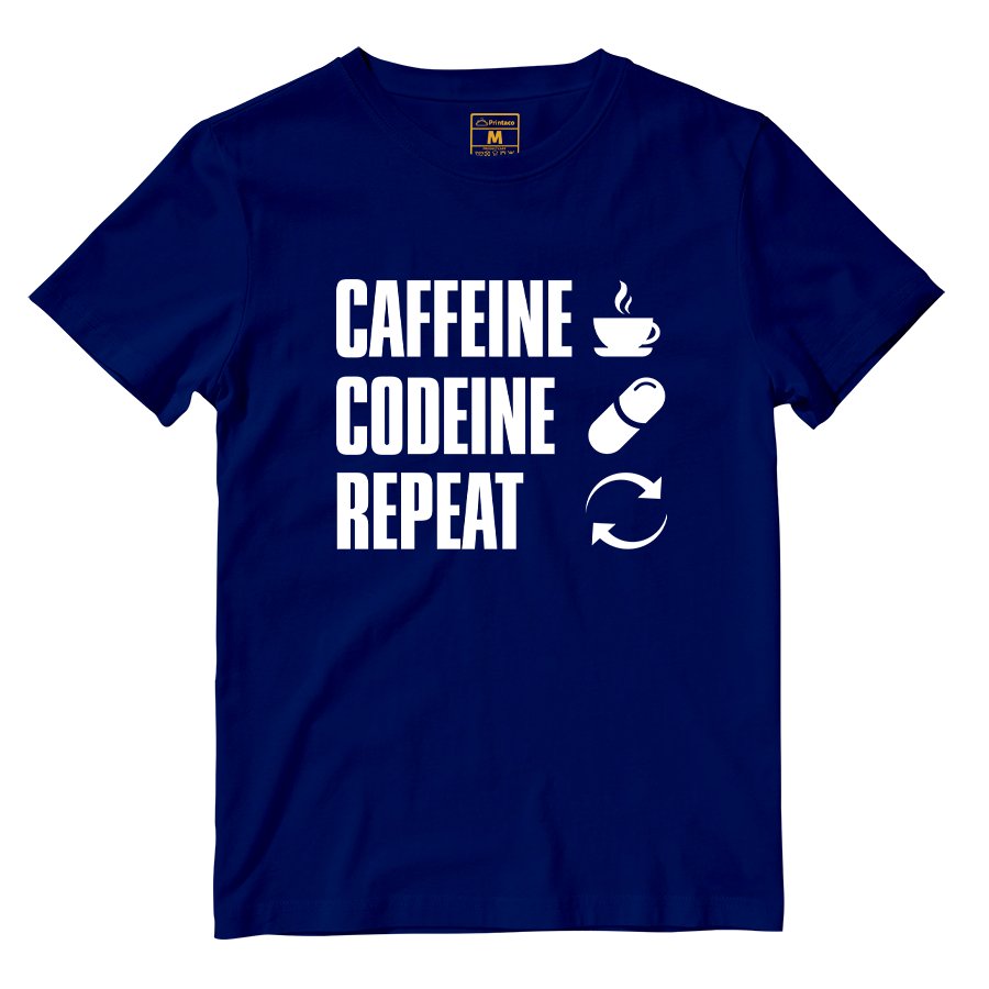 Cotton Shirt: Caffeine Codeine Repeat