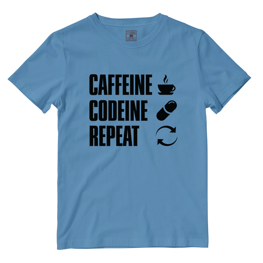 Cotton Shirt: Caffeine Codeine Repeat