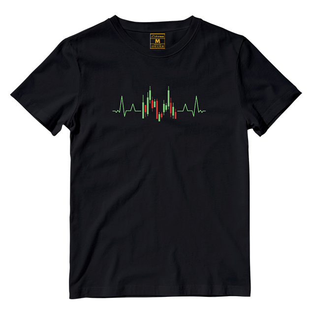 Cotton Shirt: Candle Stick Heartbeat