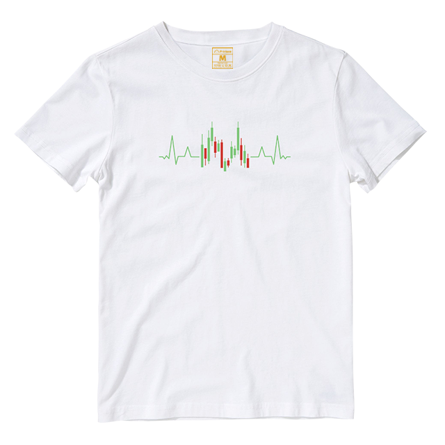Cotton Shirt: Candle Stick Heartbeat