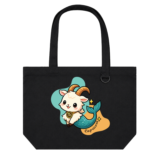 Landscape Tote Bag: Capricorn Cartoon