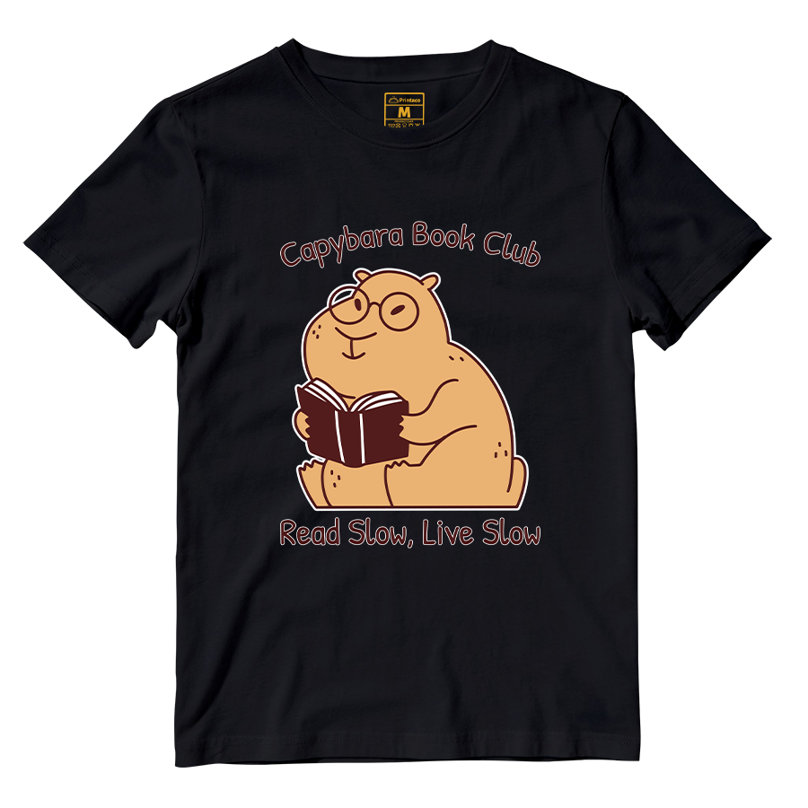 Cotton Shirt: Capybara Book Club