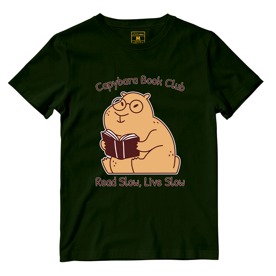 Cotton Shirt: Capybara Book Club