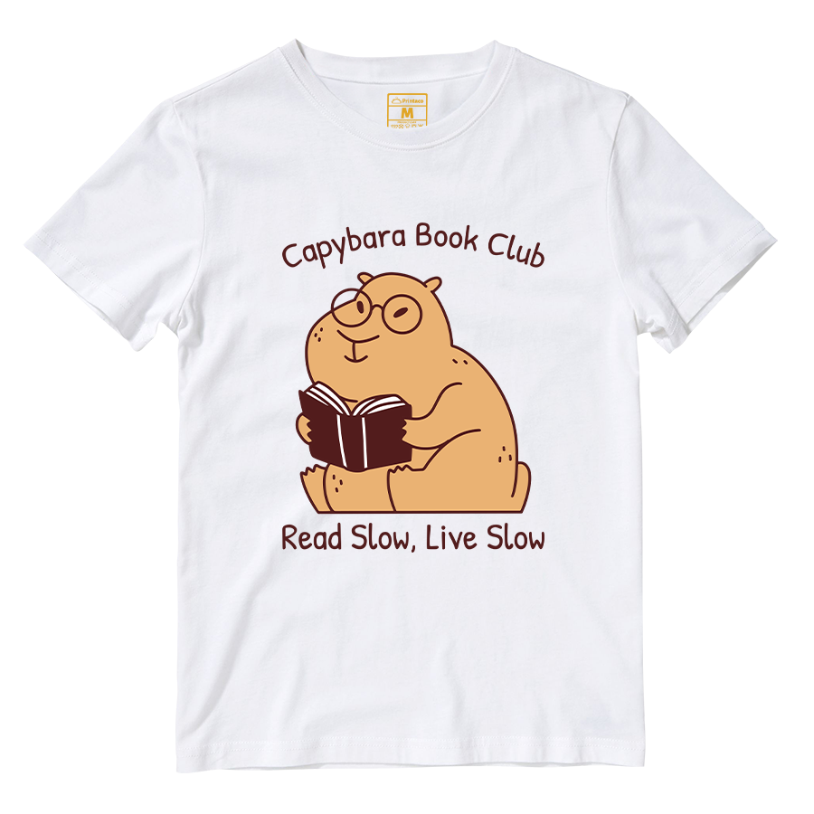 Cotton Shirt: Capybara Book Club