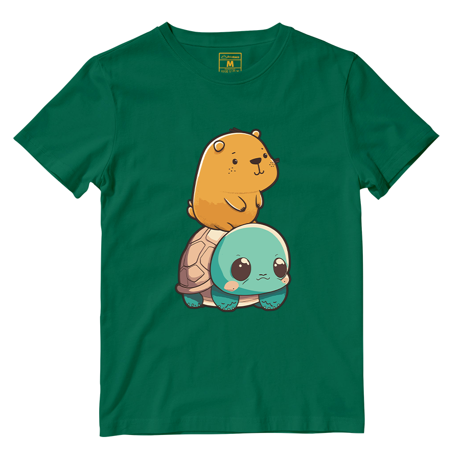 Cotton Shirt: Capybara Kawaii