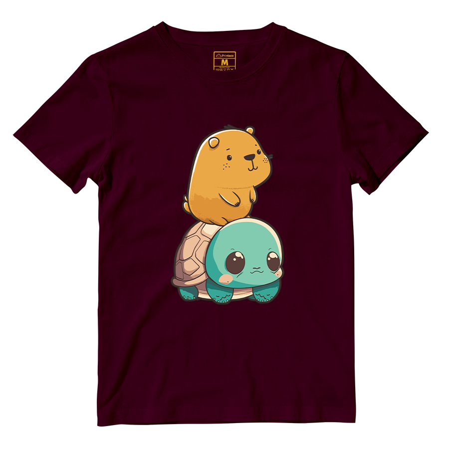 Cotton Shirt: Capybara Kawaii