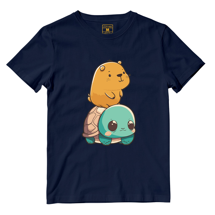 Cotton Shirt: Capybara Kawaii