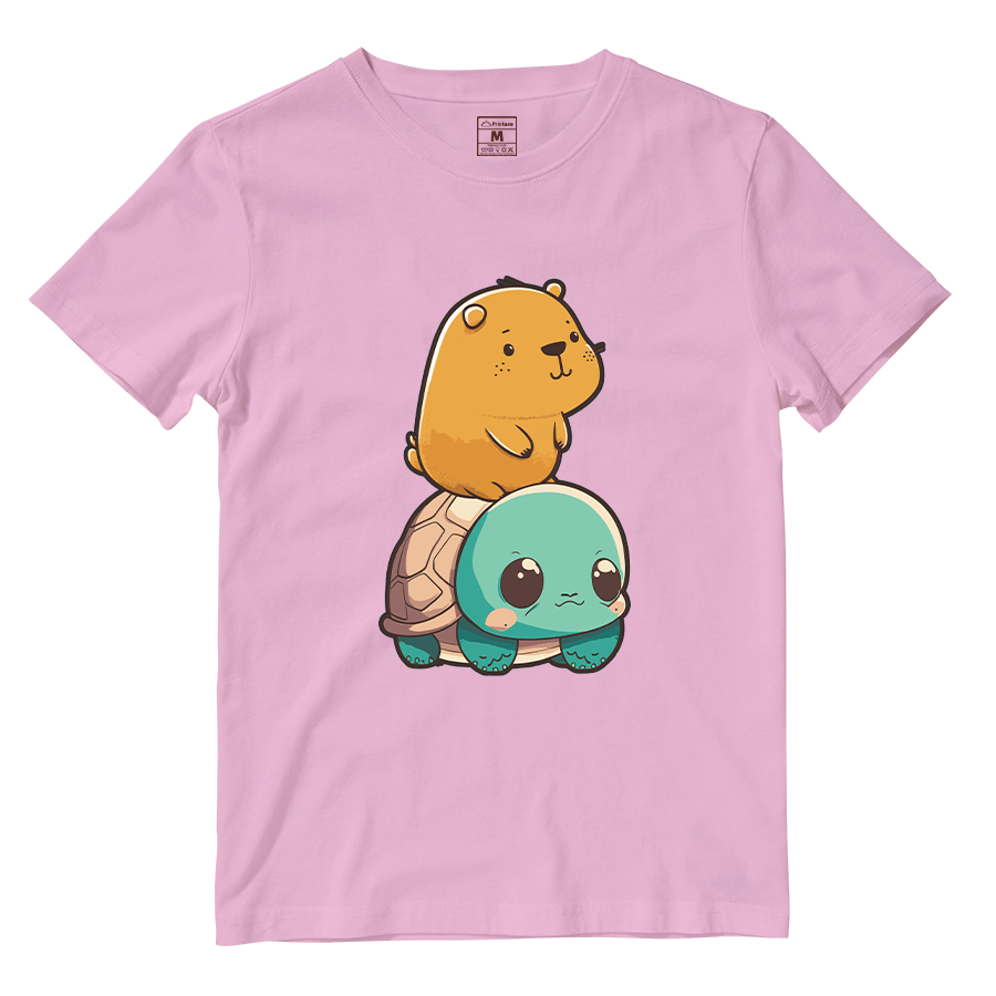 Cotton Shirt: Capybara Kawaii