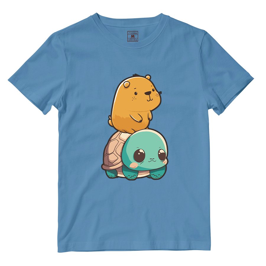 Cotton Shirt: Capybara Kawaii