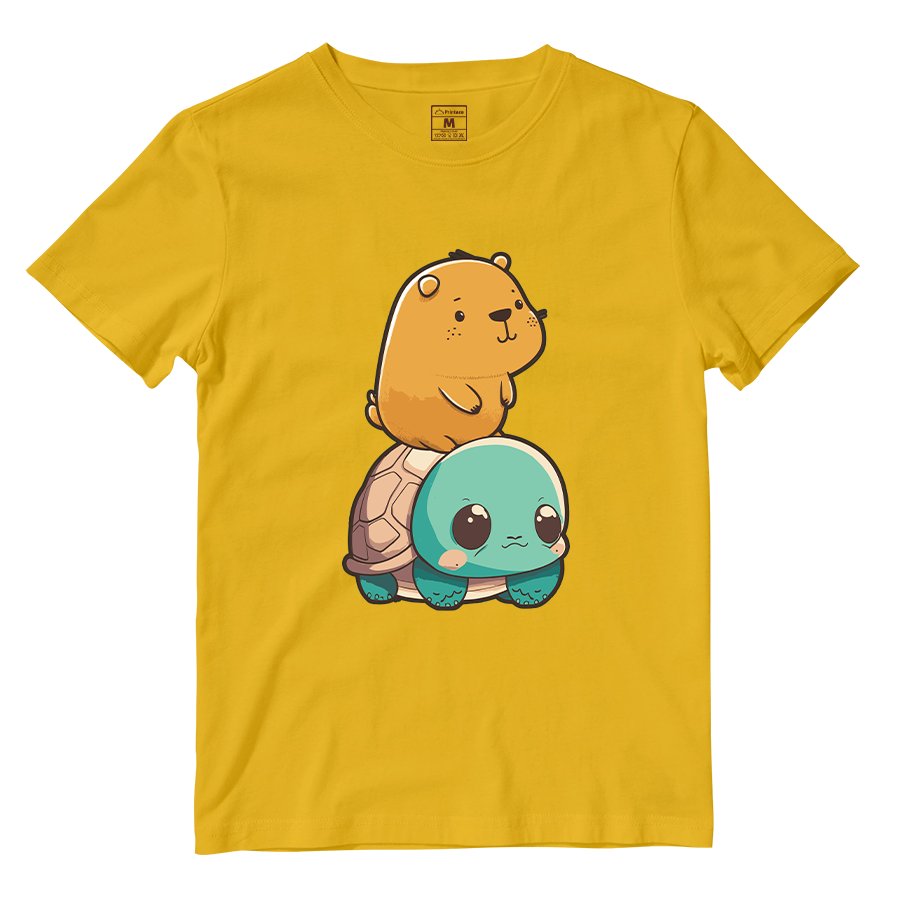 Cotton Shirt: Capybara Kawaii