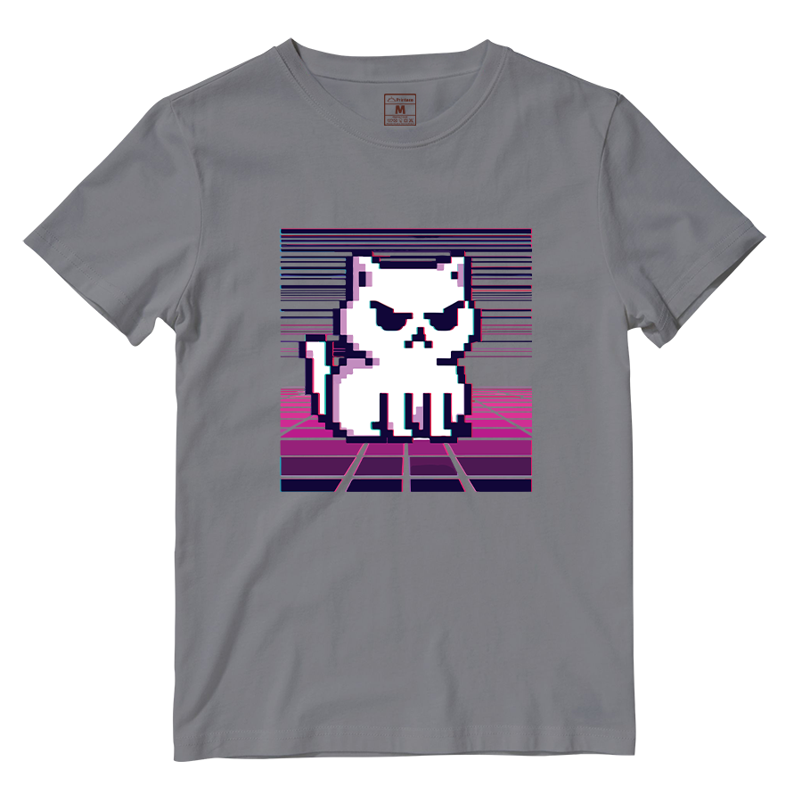 Cotton Shirt: Cat Digital