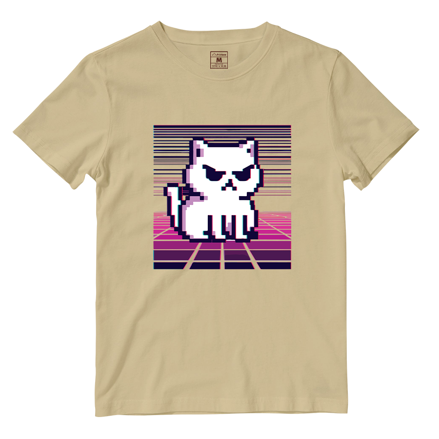 Cotton Shirt: Cat Digital