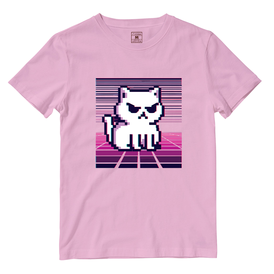 Cotton Shirt: Cat Digital